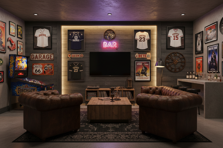 Man Cave Wall Ideas